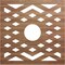 Ekena Millwork Chevron Wood Fretwork Pierced Ceiling Medallion, Walnut, 38"OD x 9 7/8"ID x 1/4"T CMWP38X38X0250CHWA - alternate 1